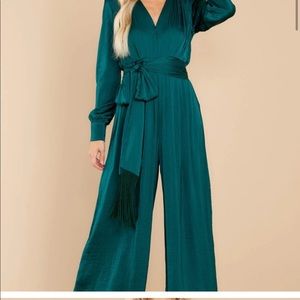 Red dress boutique jumpsuit